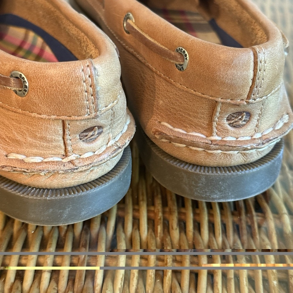 WOMENS SPERRY BOAT SHOE AO 2-EYE BROWN SHOES SIZE 7 - Picture 9 of 11
